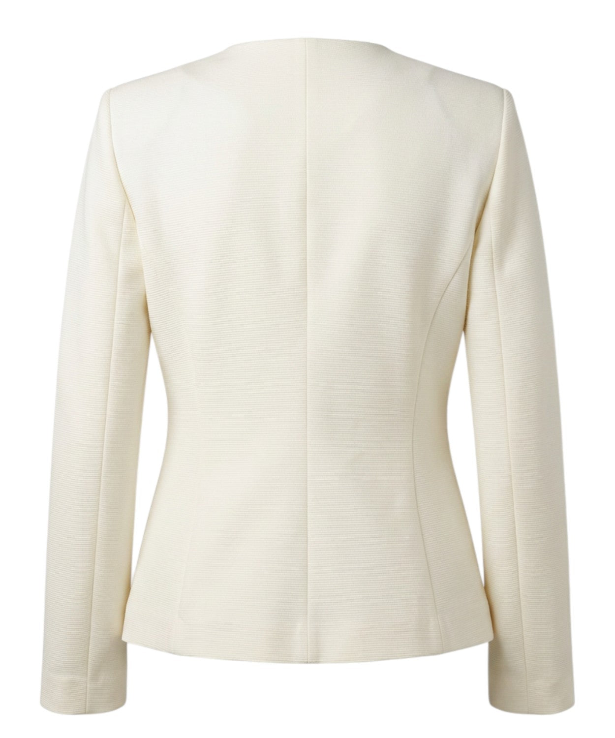 Veste femme en jersey ottoman avec fermeture asymétrique