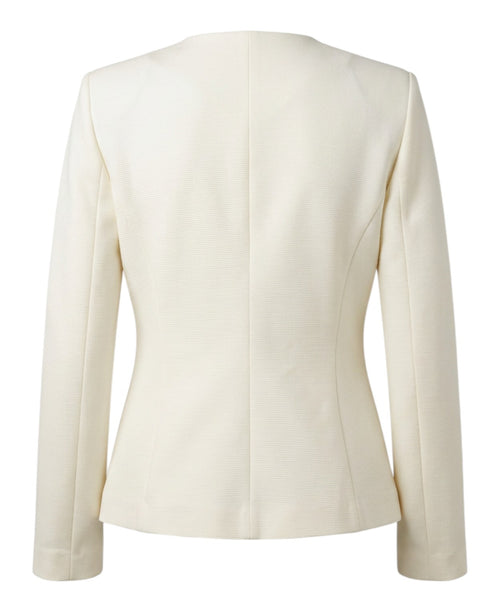 Veste femme en jersey ottoman avec fermeture asymétrique