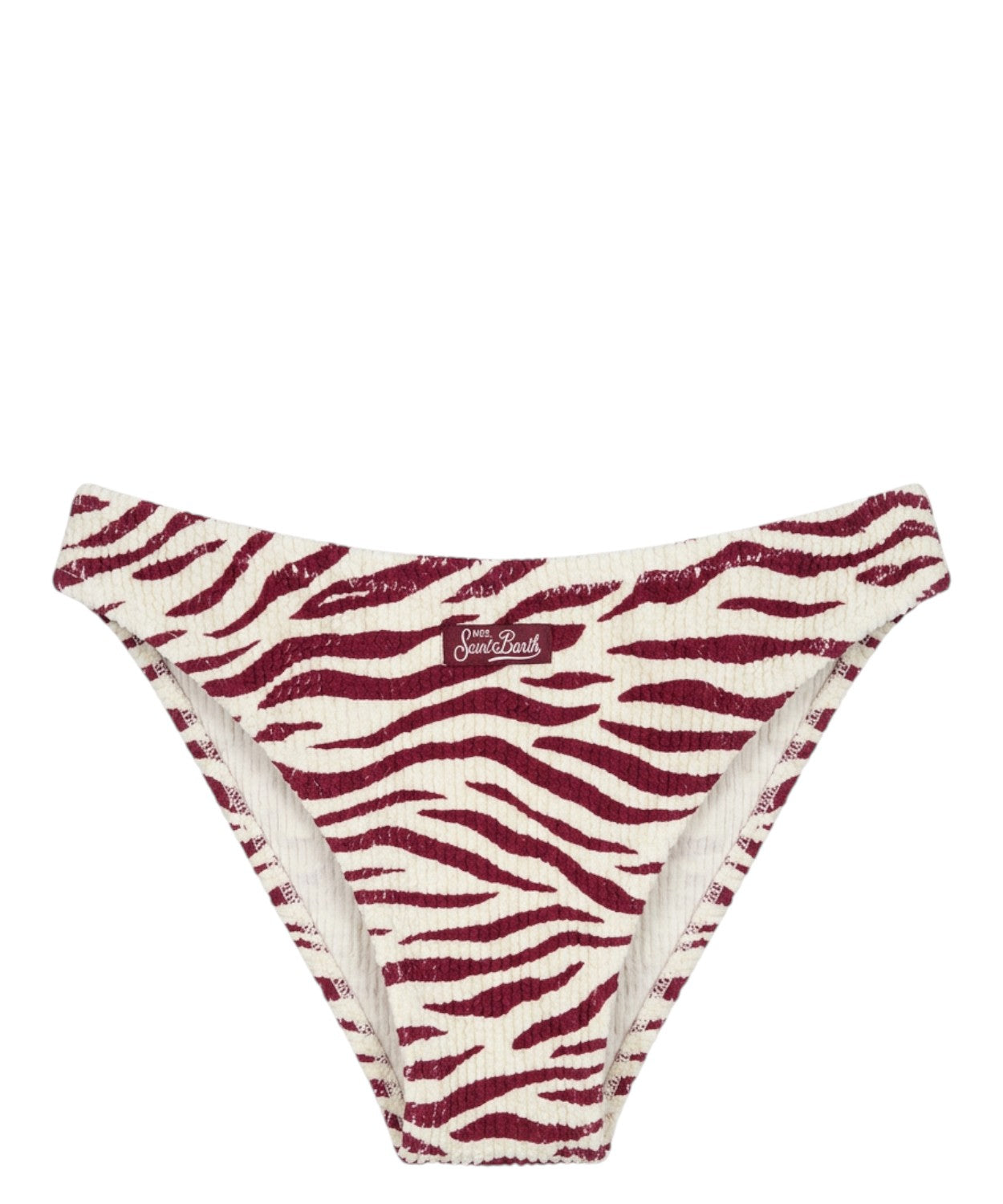 Slip bikini femme Elise crinkle zèbre
