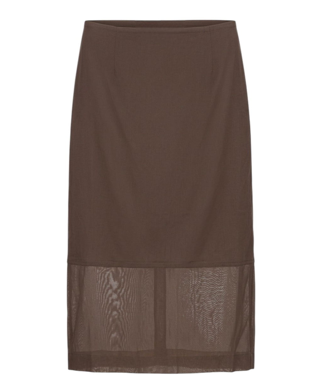 Jupe MM Max Mara avec fente et taille élastique