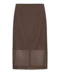 Jupe MM Max Mara avec fente et taille élastique