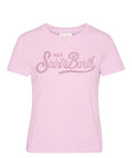 T-shirt femme MC2 Saint Barth avec logo en strass
