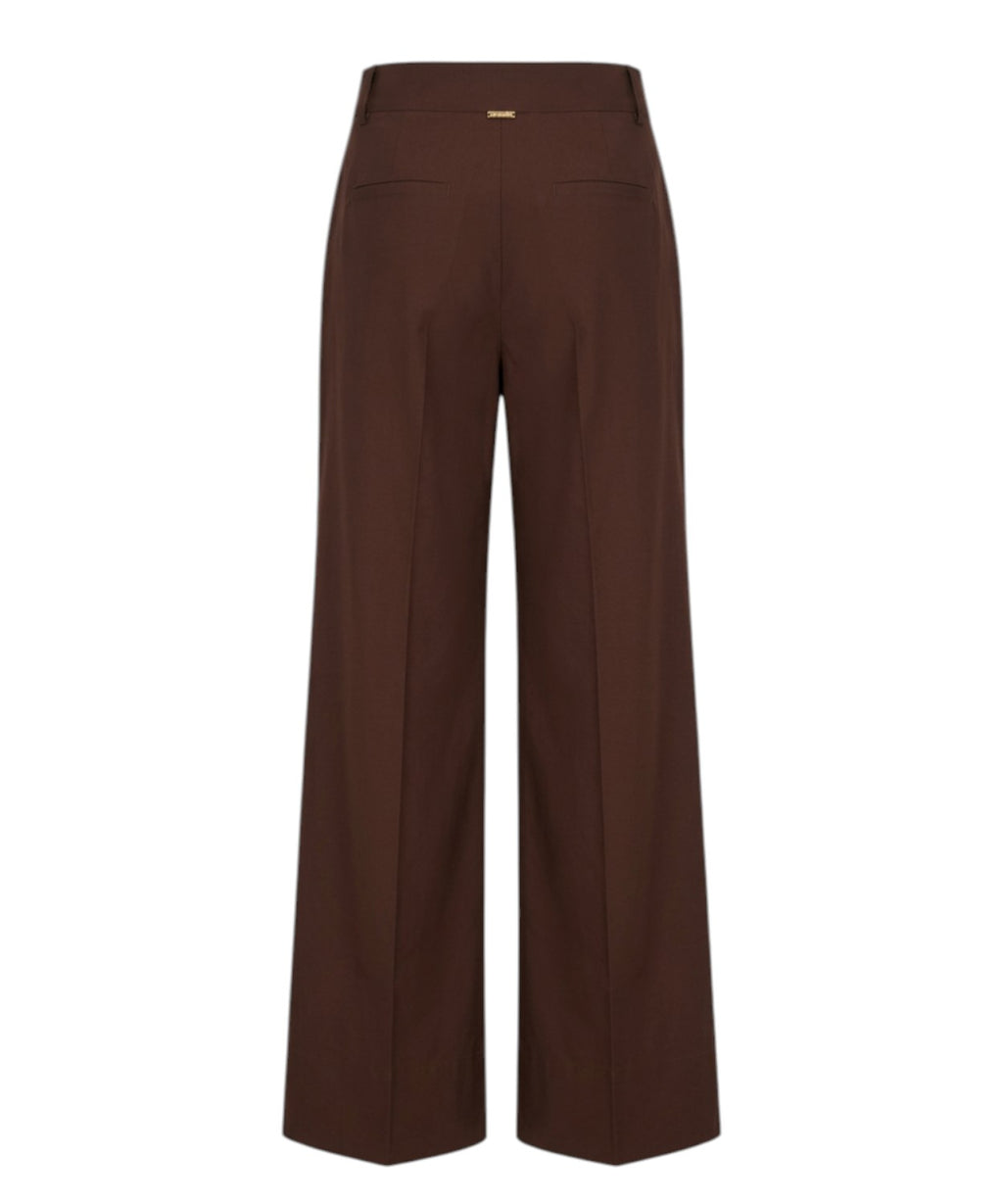 Pantalone Twinset in Cotone con Gamba Larga