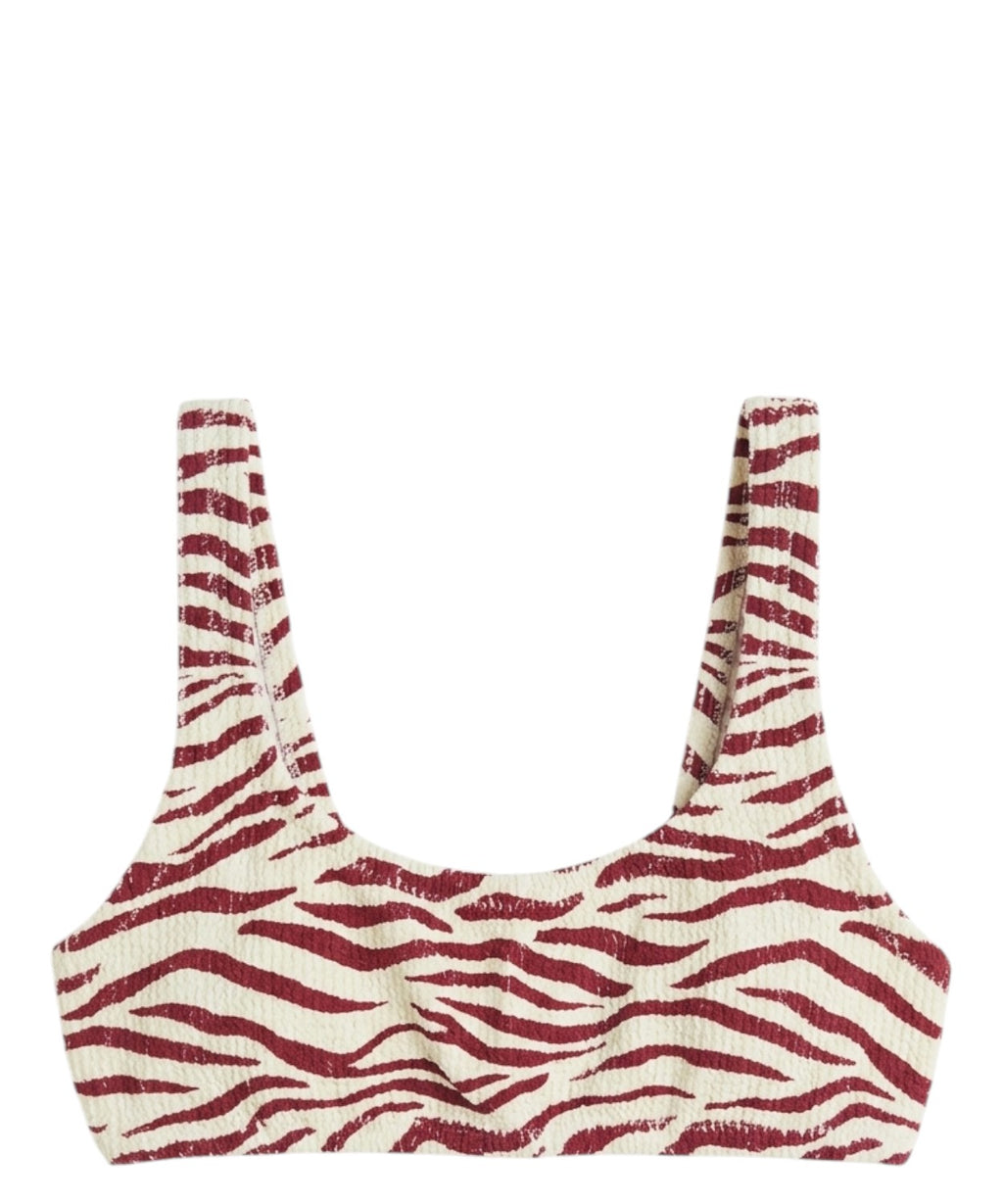 Top bikini femme crinkle Naima bralette Mc2 Saint Barth