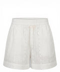 Shorts femme MC2 Saint Barth en dentelle sangallo