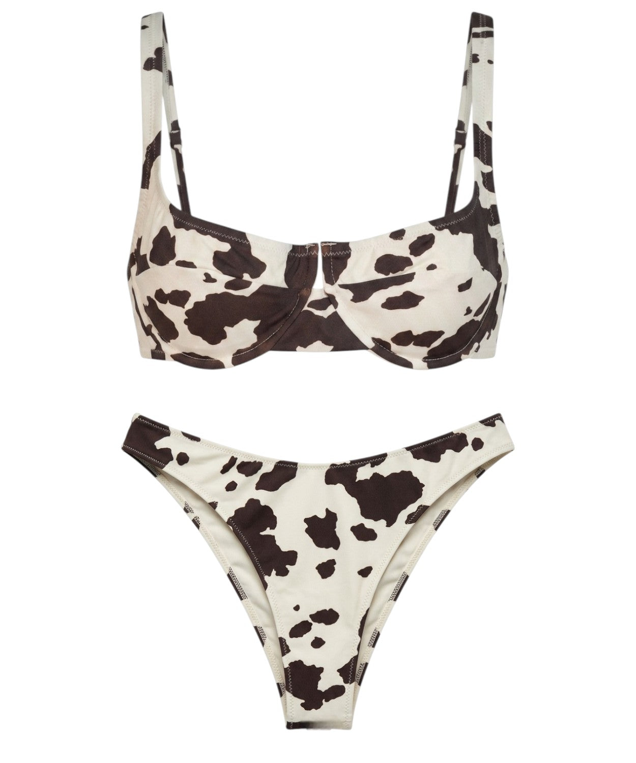 Bikini femme MC2 Saint Barth avec armatures et imprimé vache