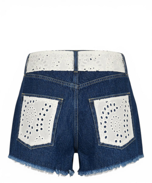 Shorts d'été femme MC2 Saint Barth en sangallo