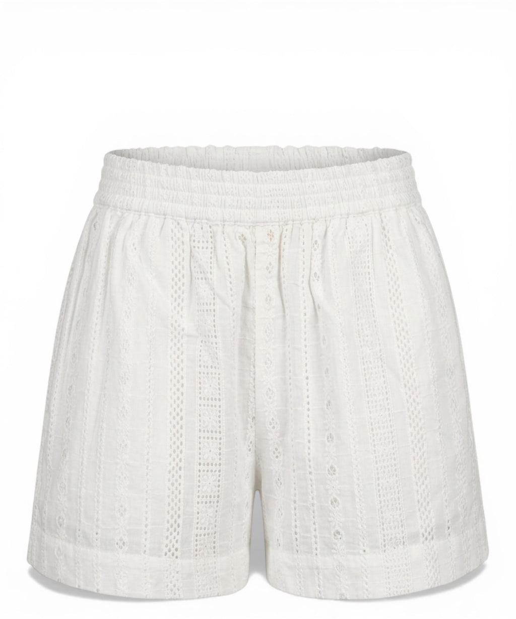 Shorts femme MC2 Saint Barth en dentelle sangallo