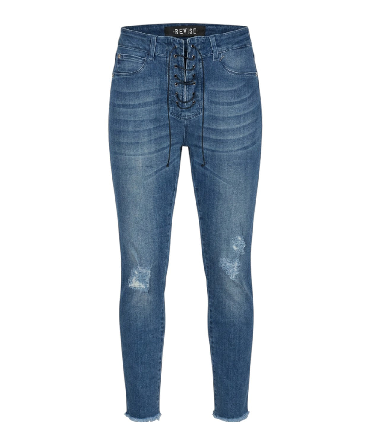 Jeans femme Revise skinny avec cordons