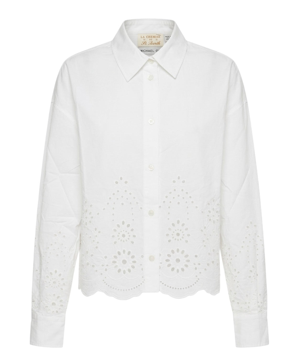 Chemise Oriane MC2 Saint Barth en dentelle sangallo