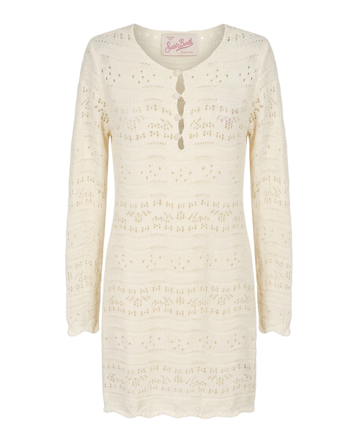 Robe femme ajourée MC2 Saint Barth Ilany avec petits boutons