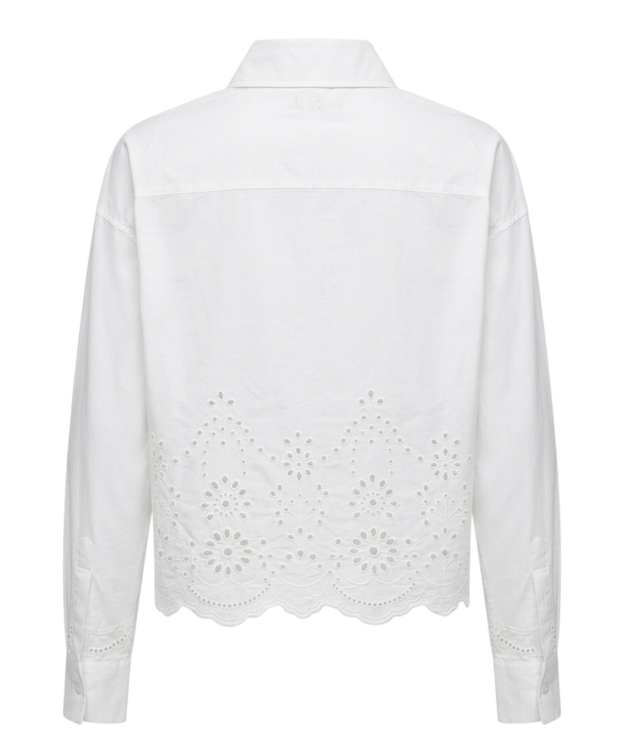 Chemise Oriane MC2 Saint Barth en dentelle sangallo