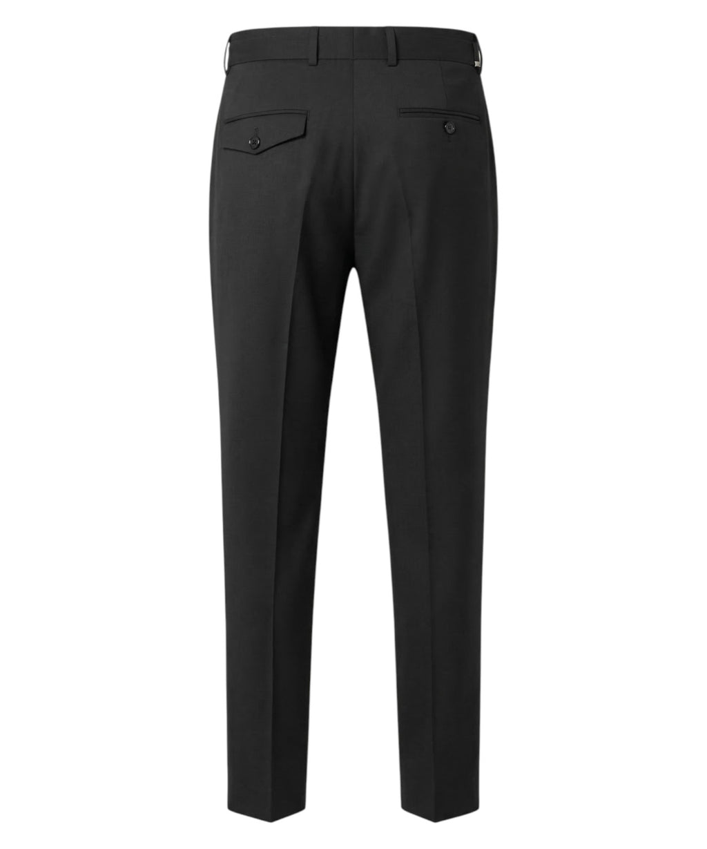 Pantalon Homme Noir Be Able avec Boucle et Pli Central