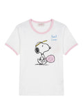 T-shirt Emilie MC2 Saint Barth avec broderie Snoopy Padel