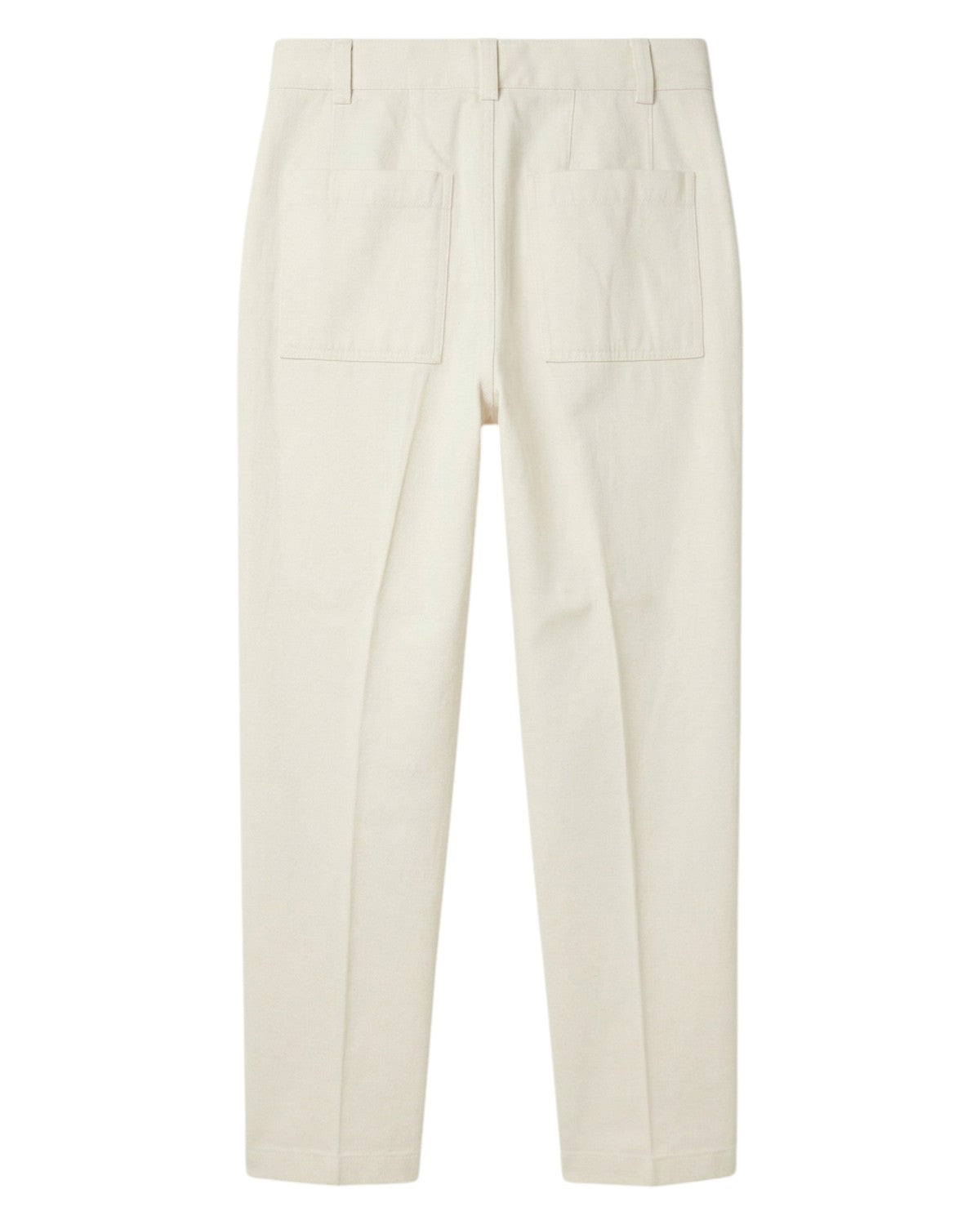 Pantalone Uomo Cotone Bianco con Tasche America