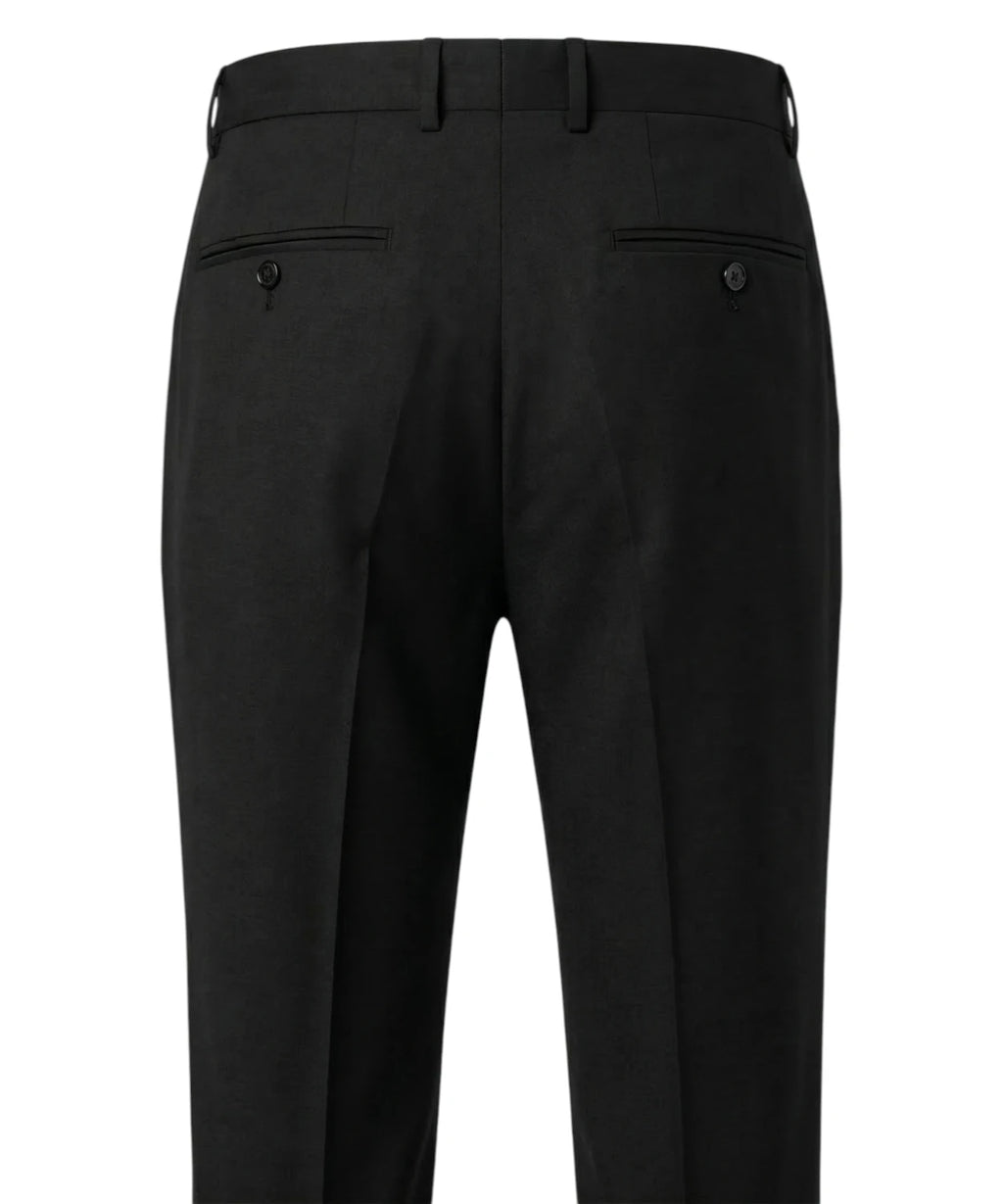 Costume smoking homme noir col châle en laine stretch