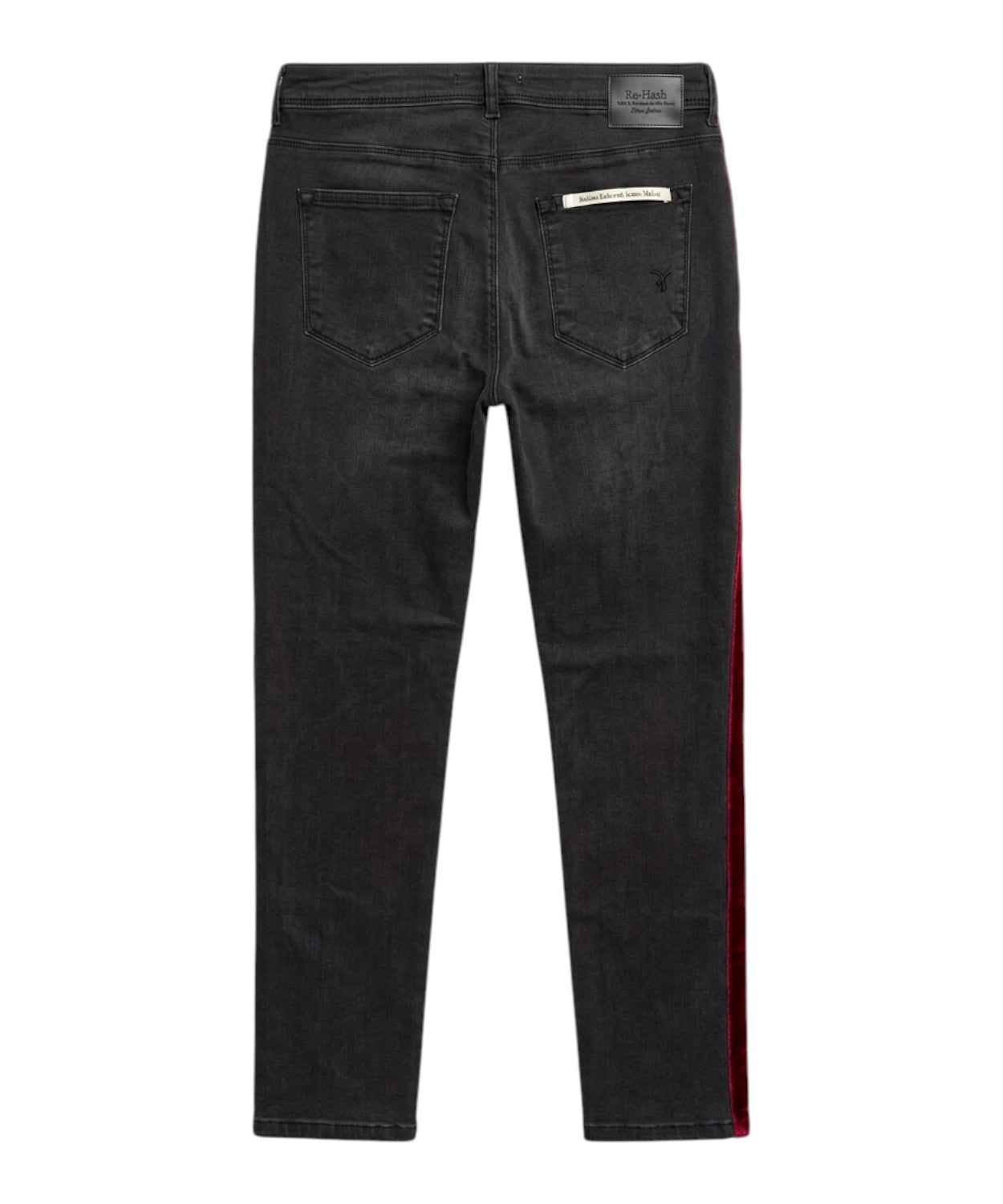 Jean femme Rehash en denim stretch avec bande latérale