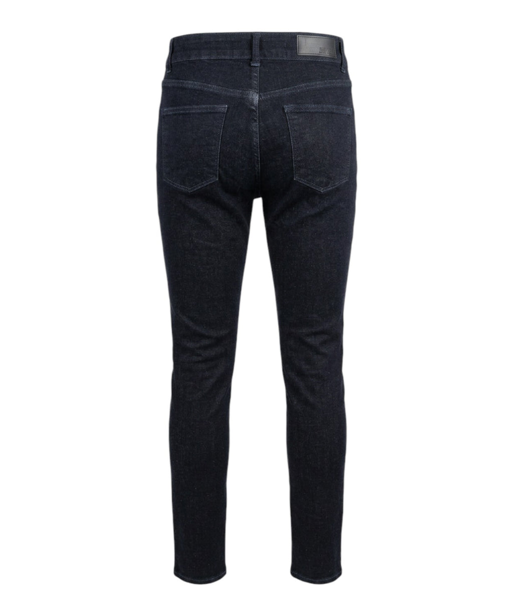 Jean skinny femme avec strass et bande latérale