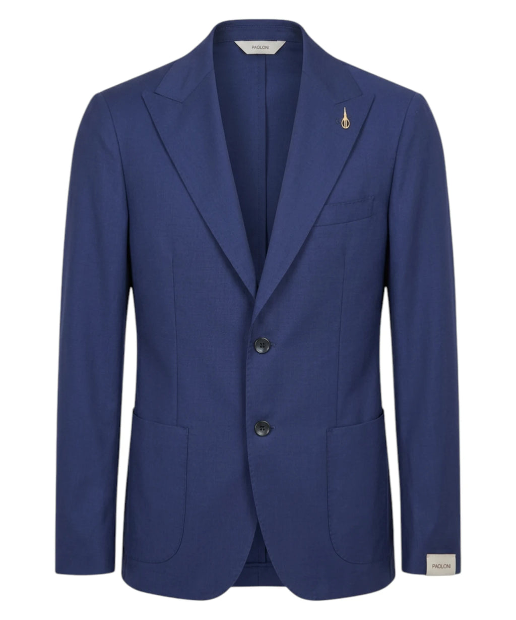 Veste non doublée en laine stretch Fresco Paoloni