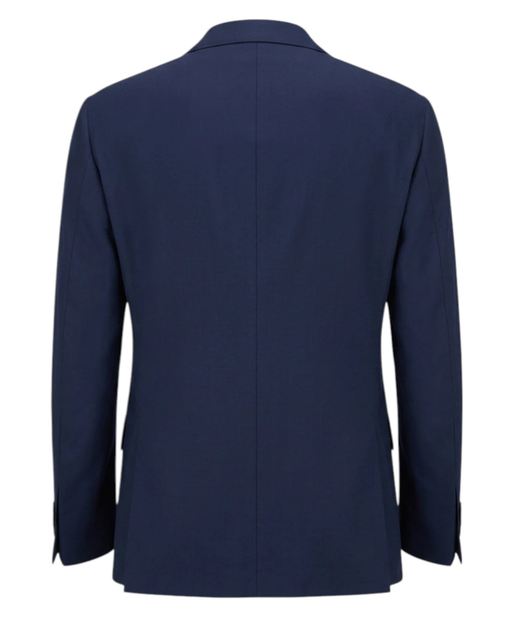 Costume homme bleu stretch élégant à double boutonnage