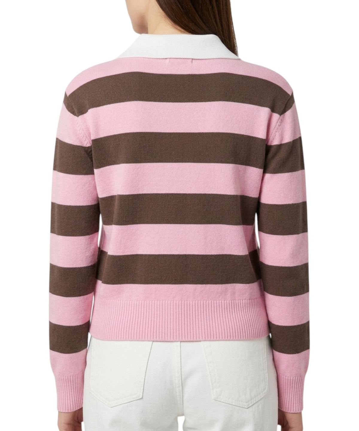 Pull femme MC2 Saint Barth Hadidy avec col et boutons