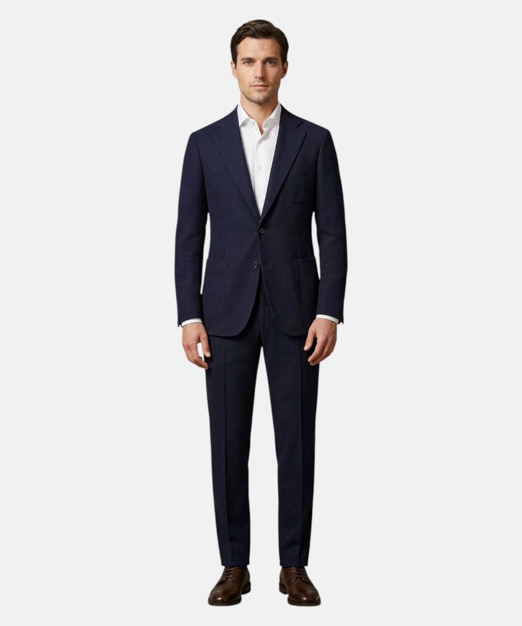Veste Homme Bleue en Laine Super 120's - Blazer Sartorial