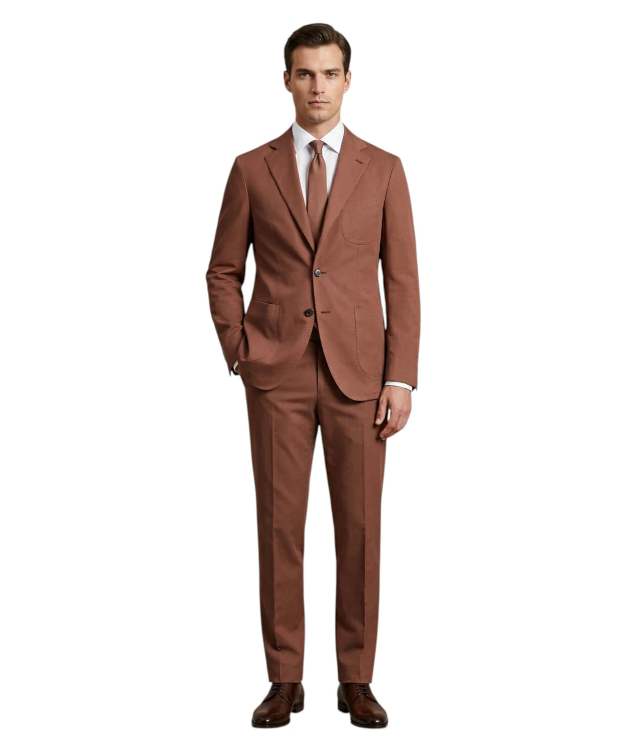 Abito Uomo Marrone con Coulisse - Sartitude Napoli