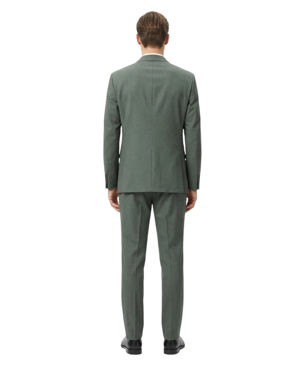Robe Homme Manuel Ritz Verte en Laine Stretch