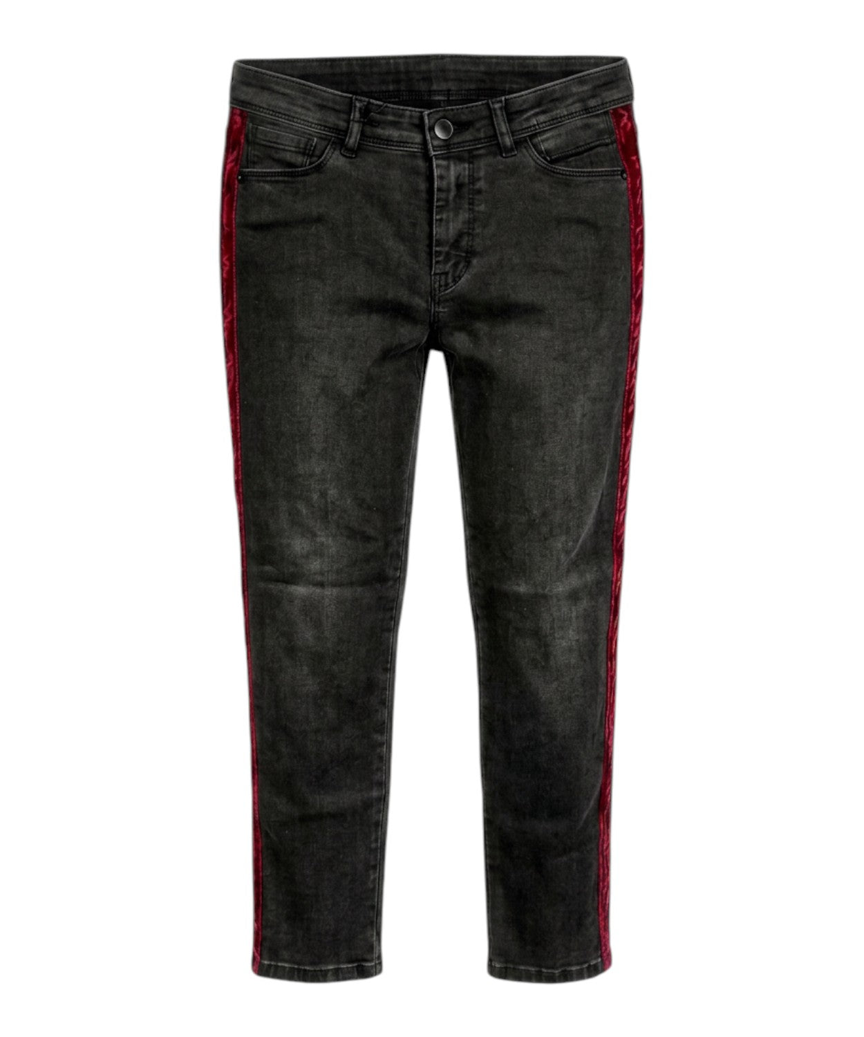 Jean femme Rehash en denim stretch avec bande latérale