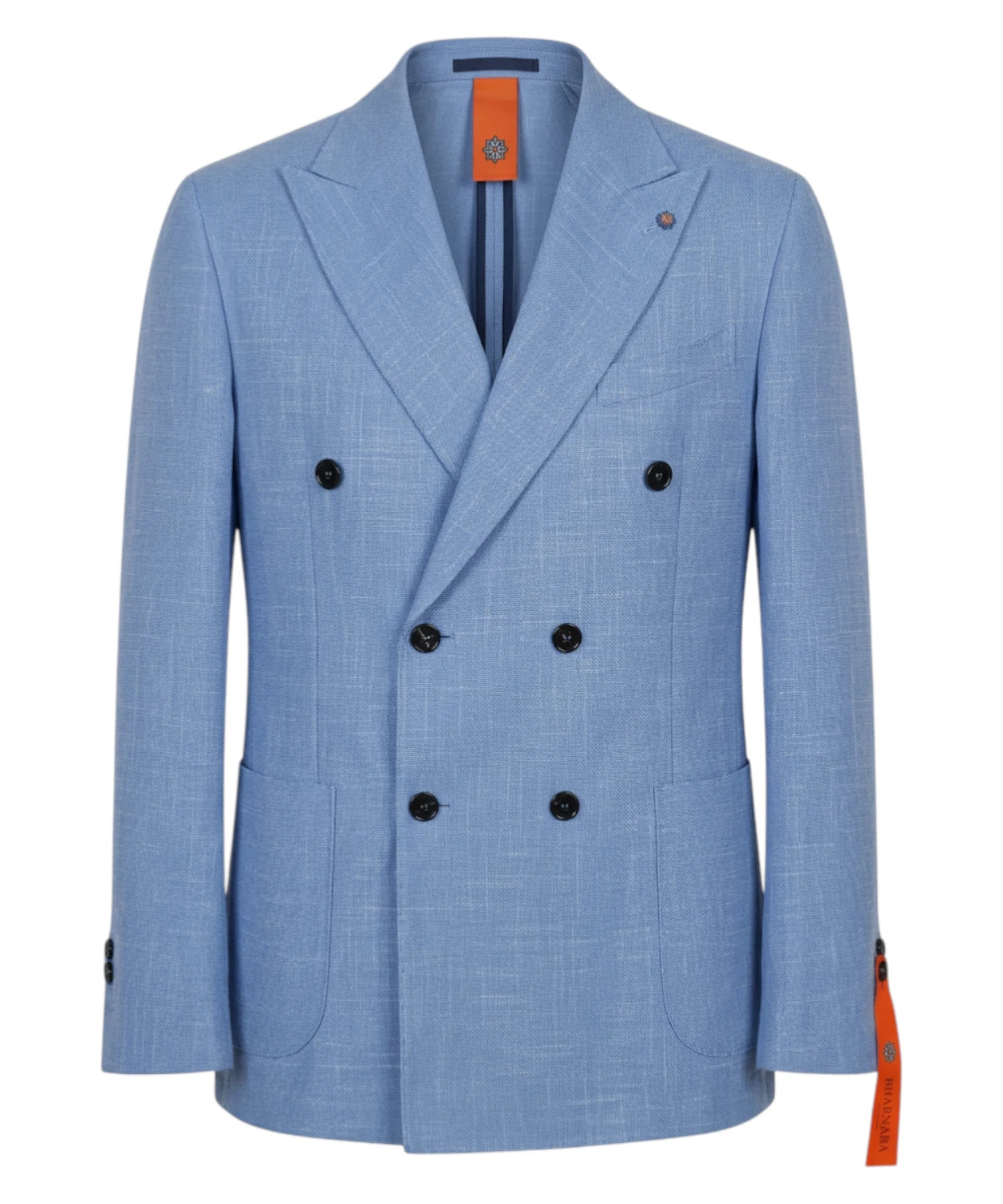 Giacca Doppiopetto Uomo Azzurra Bharnaba Slim Fit