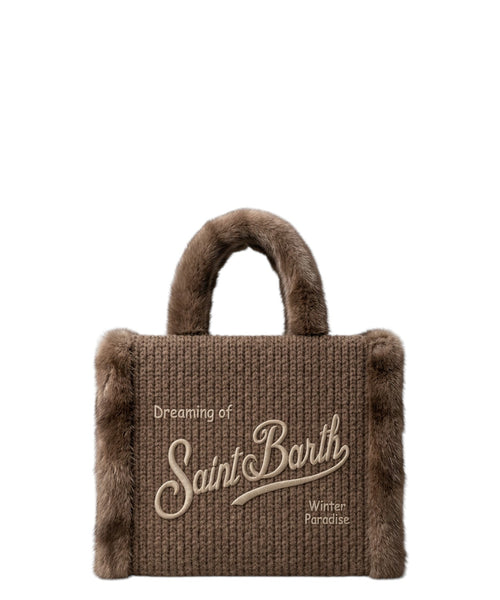 Borsa Vanity Mini Shearling in Lana