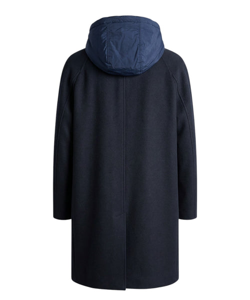 Manteau Homme Manuel Ritz en laine avec capuche