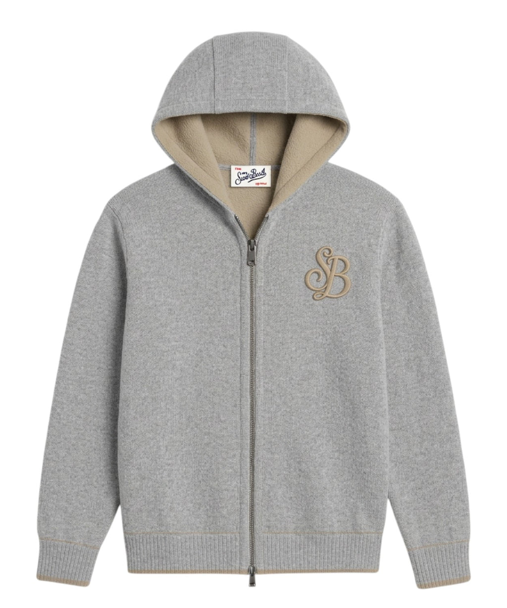 Sweatshirt MC2 Saint Barth Legacy zippé à capuche en maille