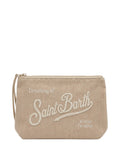 Pochette Aline in velluto a coste con Logo