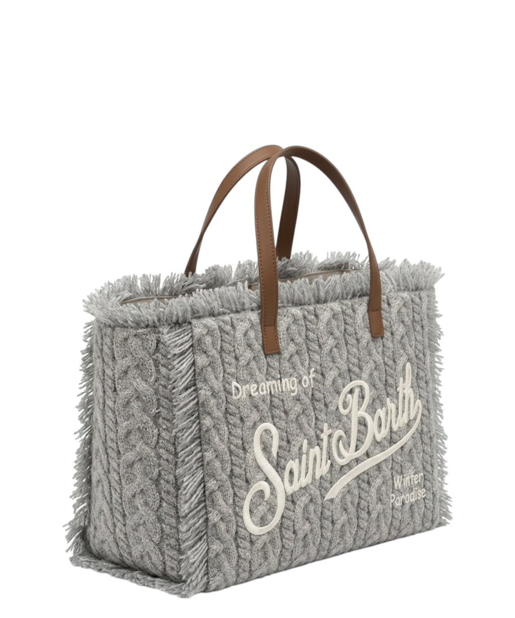 Borsa Colette in Lana Intrecciata con Tracolla