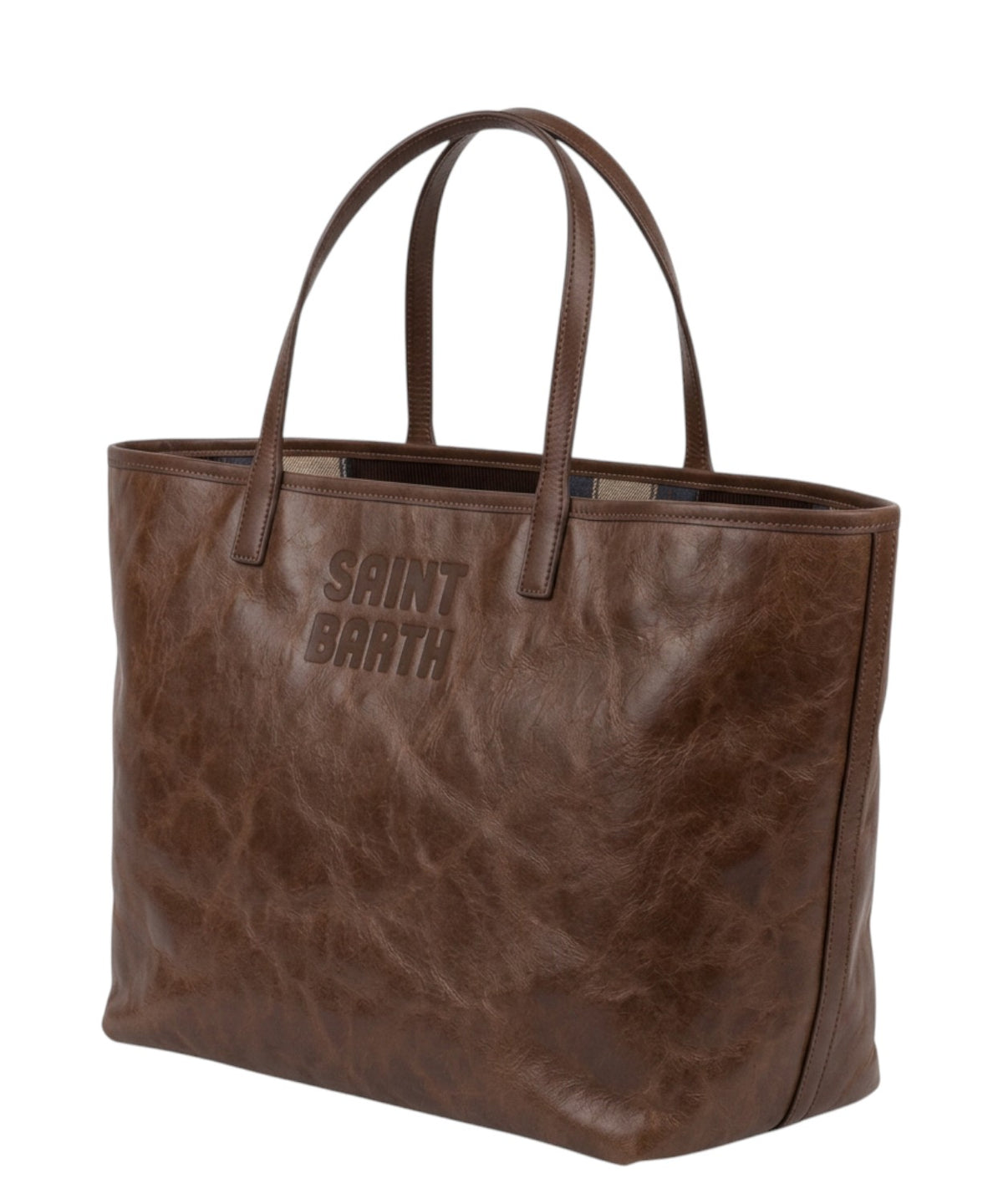 Borsa a Spalla City in Pelle Cerata