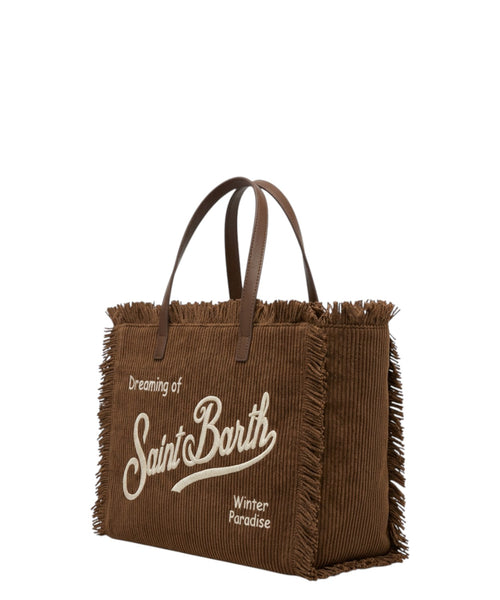 Borsa Vanity Mini in Velluto a Coste