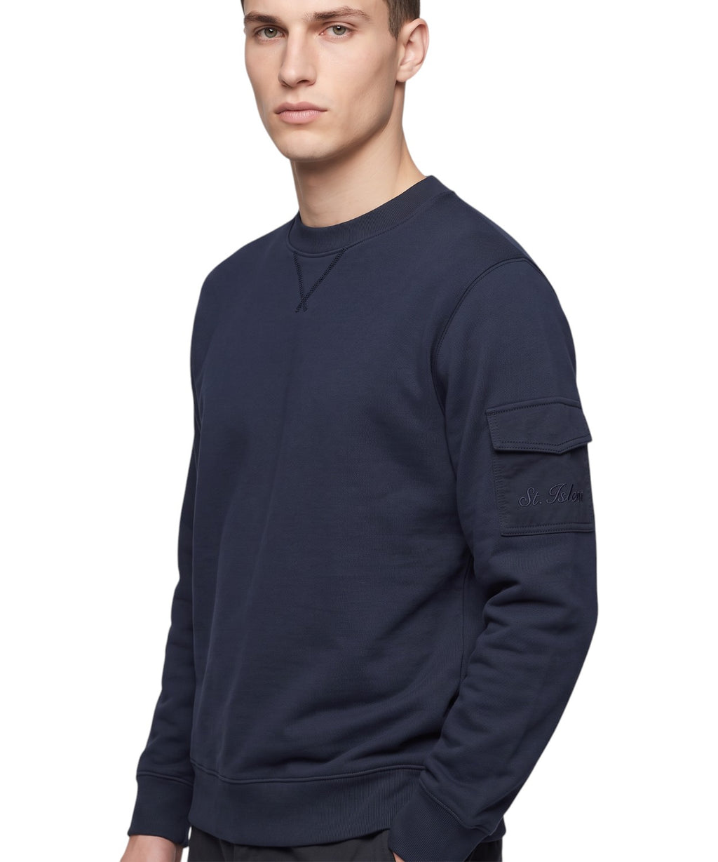 Sweatshirt Homme MC2 Saint Barth Aron avec poche sur la manche