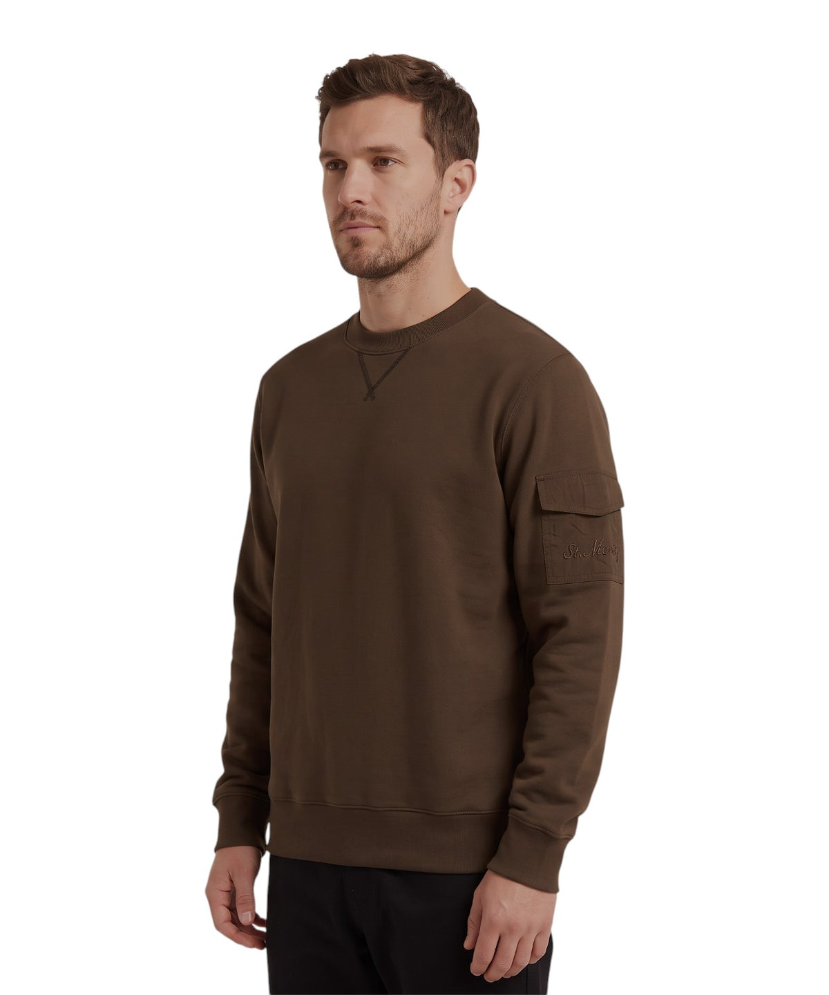 Sweatshirt Homme MC2 Saint Barth Aron avec poche sur la manche