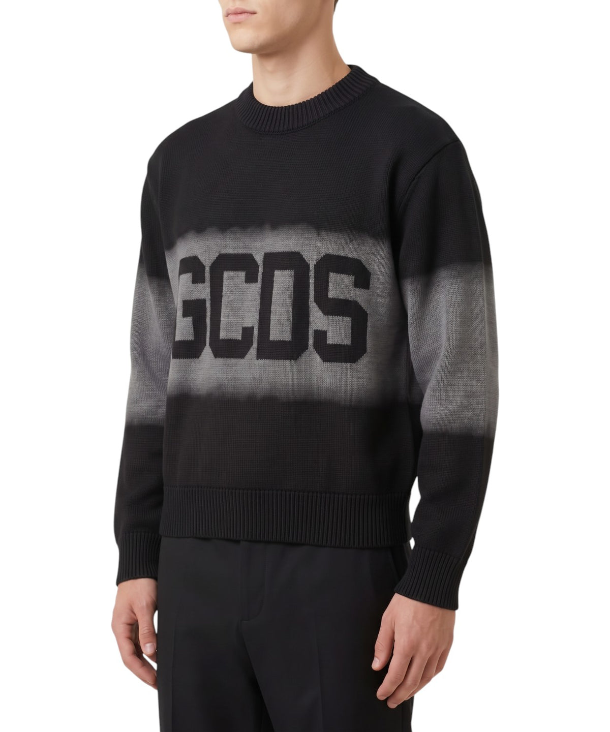 Pull GCDS à col rond avec maxi logo
