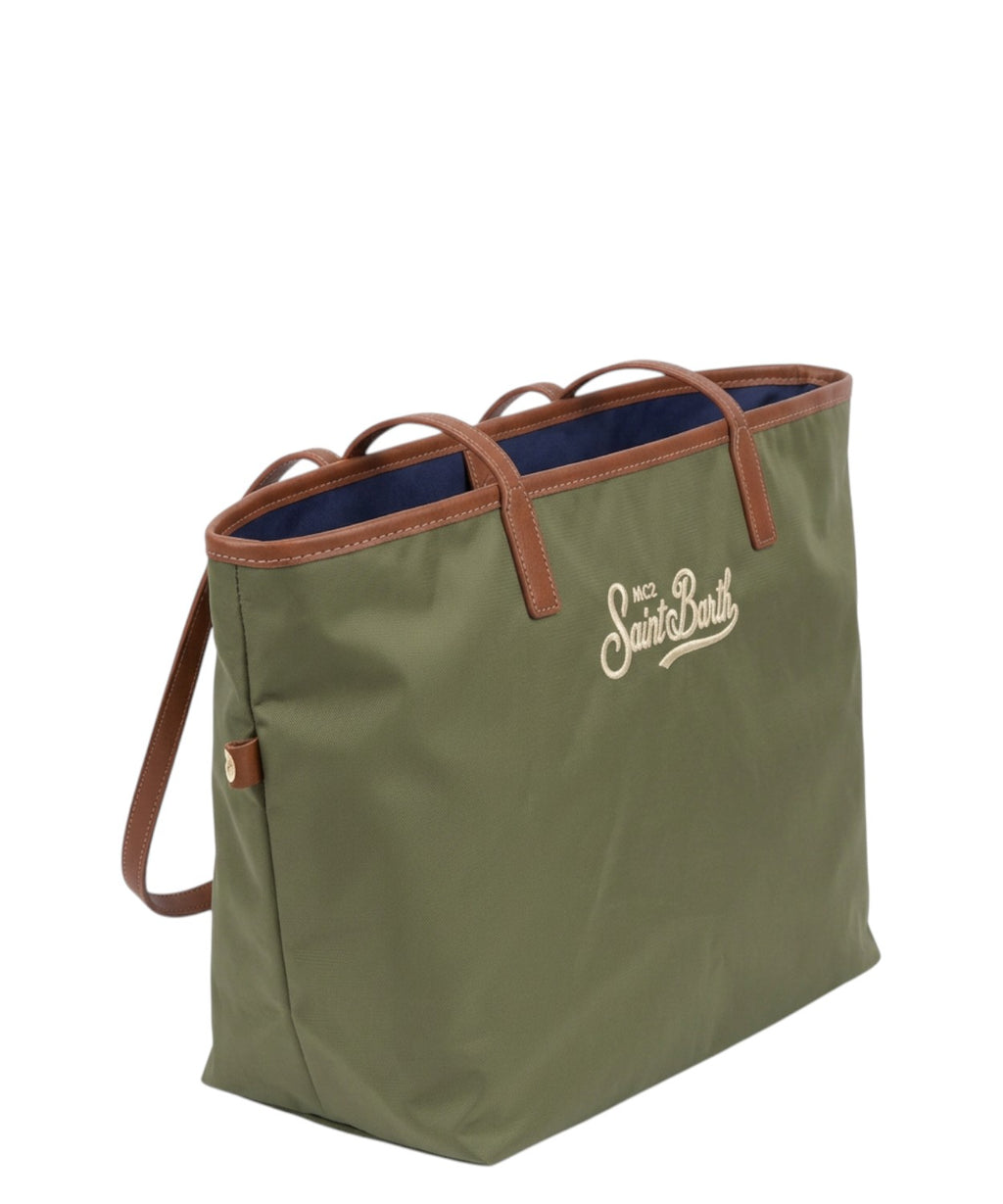 Sac City Medium Nylon Noir MC2 Saint Barth