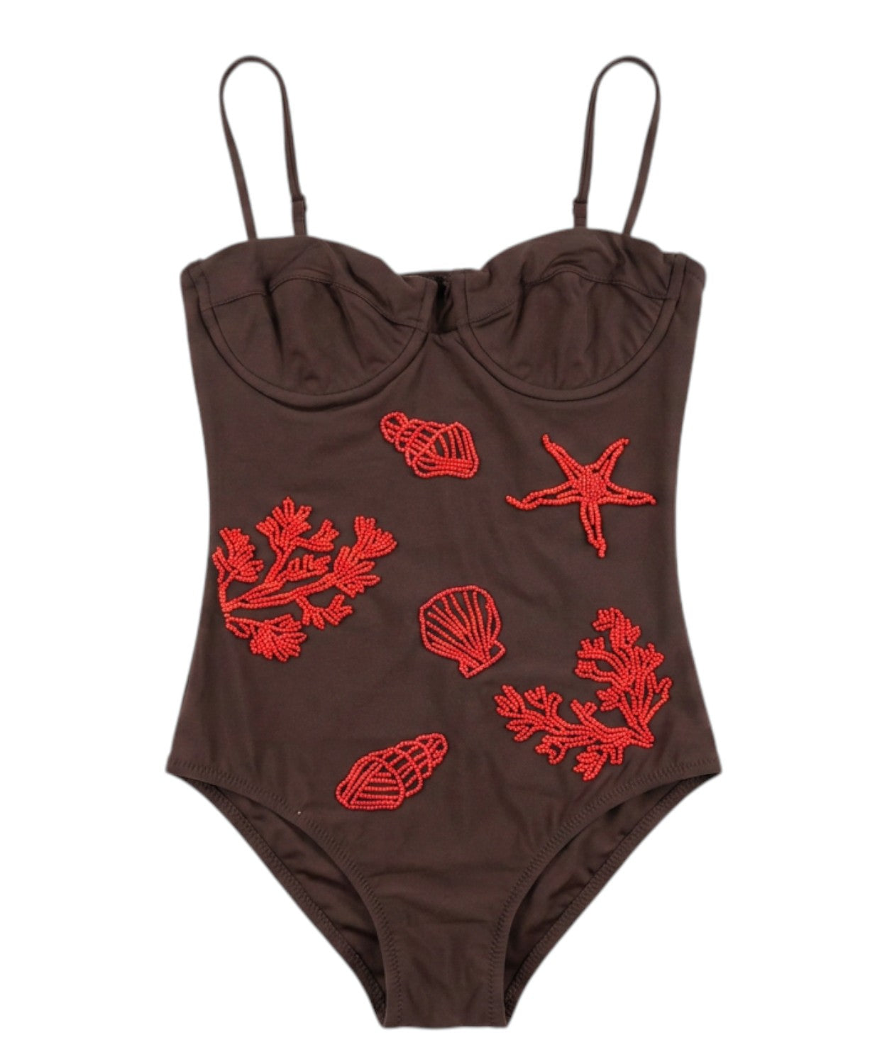 Maillot de bain une pièce Medea MC2 Saint Barth avec armatures et perles