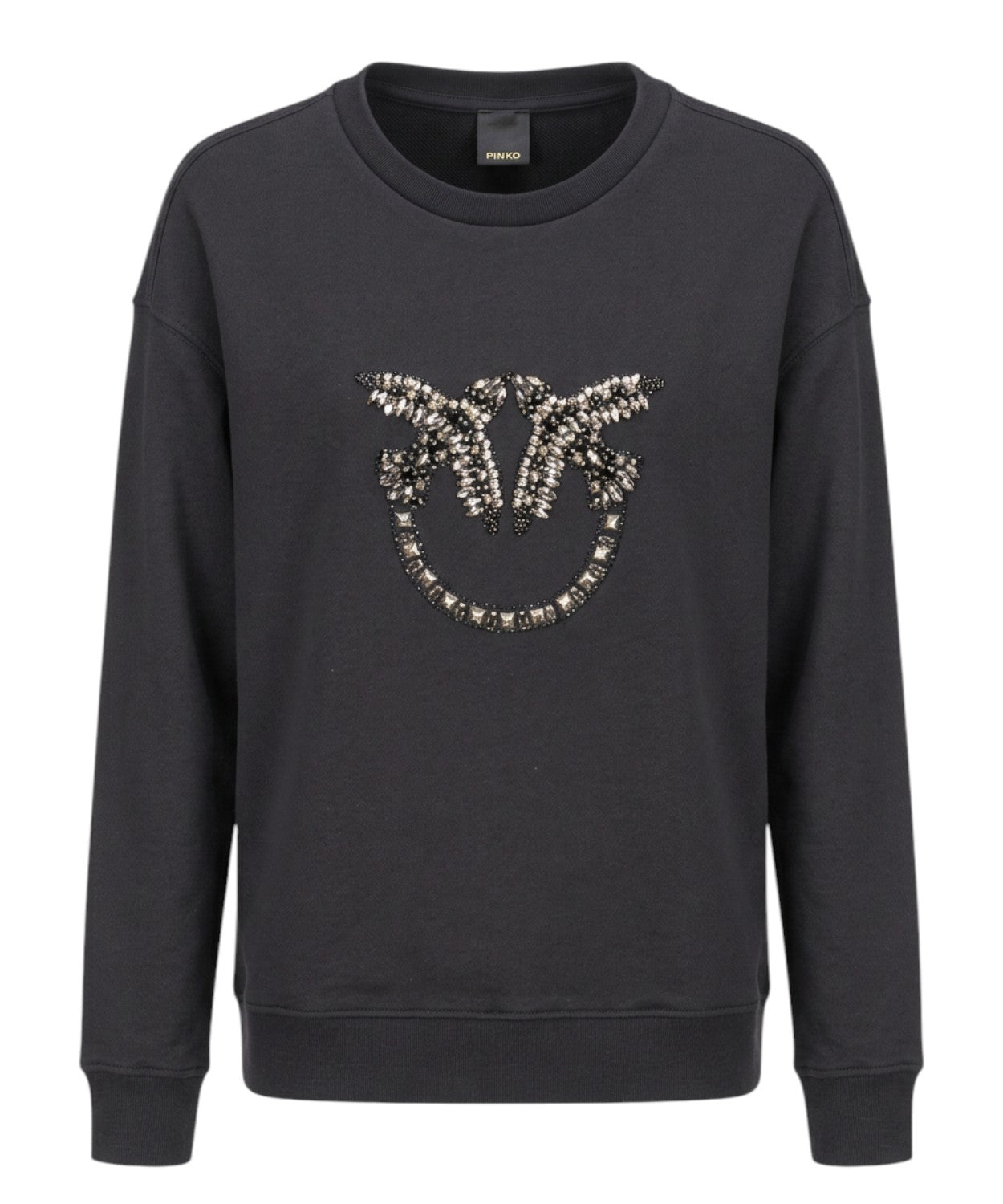 Felpa Pinko Nelly con logo strass