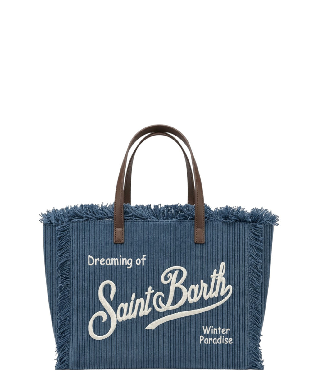 Sac Colette en velours côtelé avec logo et bandoulière