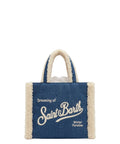 Borsa Vanity Mini Shearling in Denim
