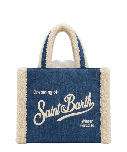 Borsa Colette Shearling in Denim