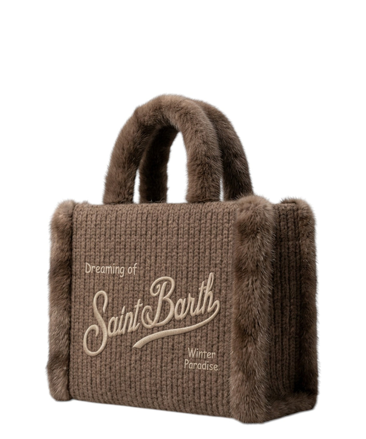 Borsa Colette in lana e Shearling