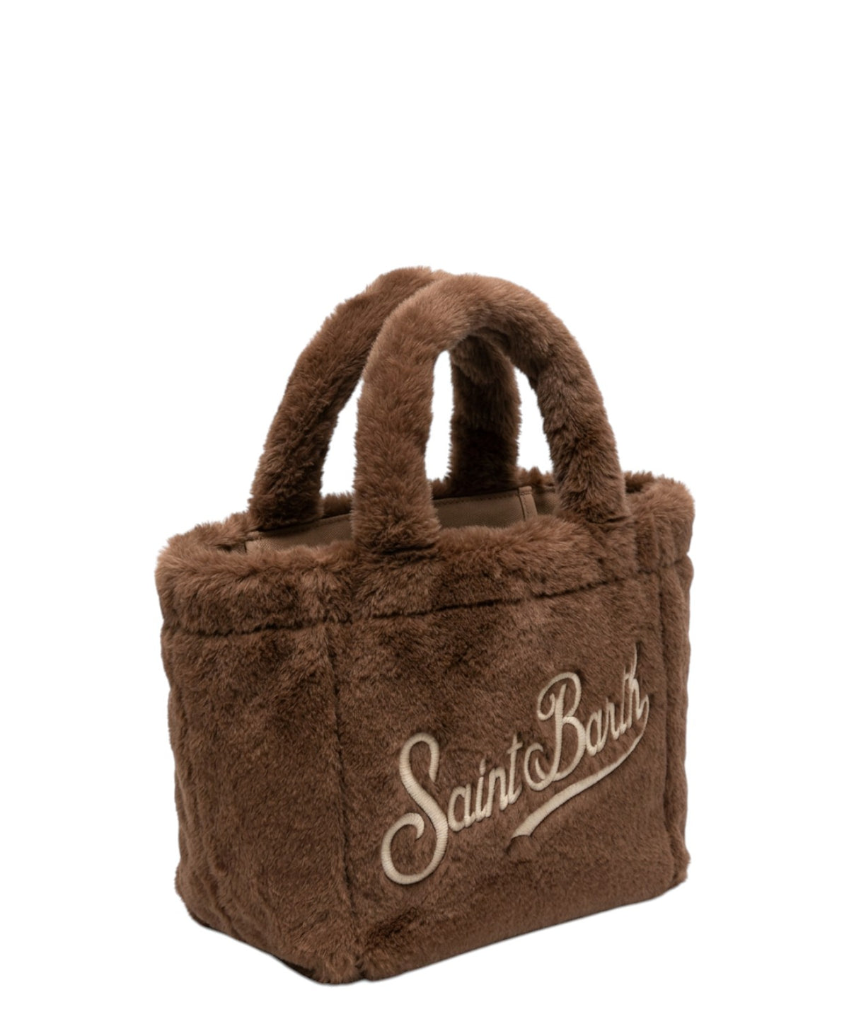 Sac Vanity Mini en fausse fourrure avec bandoulière