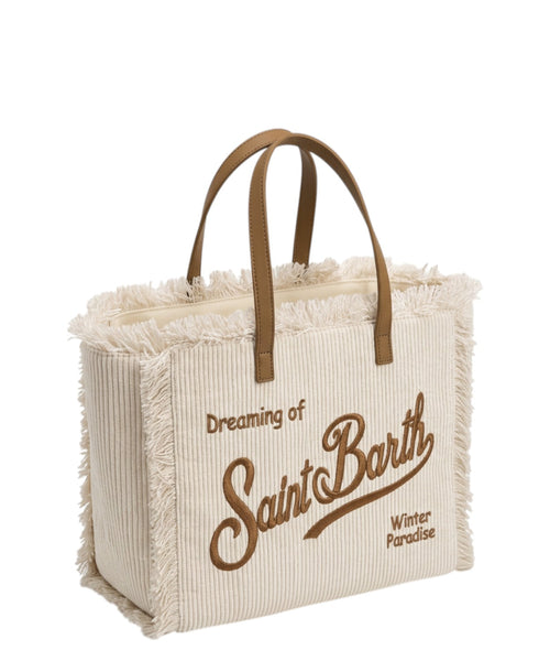 Sac Colette en velours côtelé avec logo et bandoulière