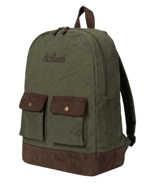 Zaino Cody in Cotone Cerato con Logo